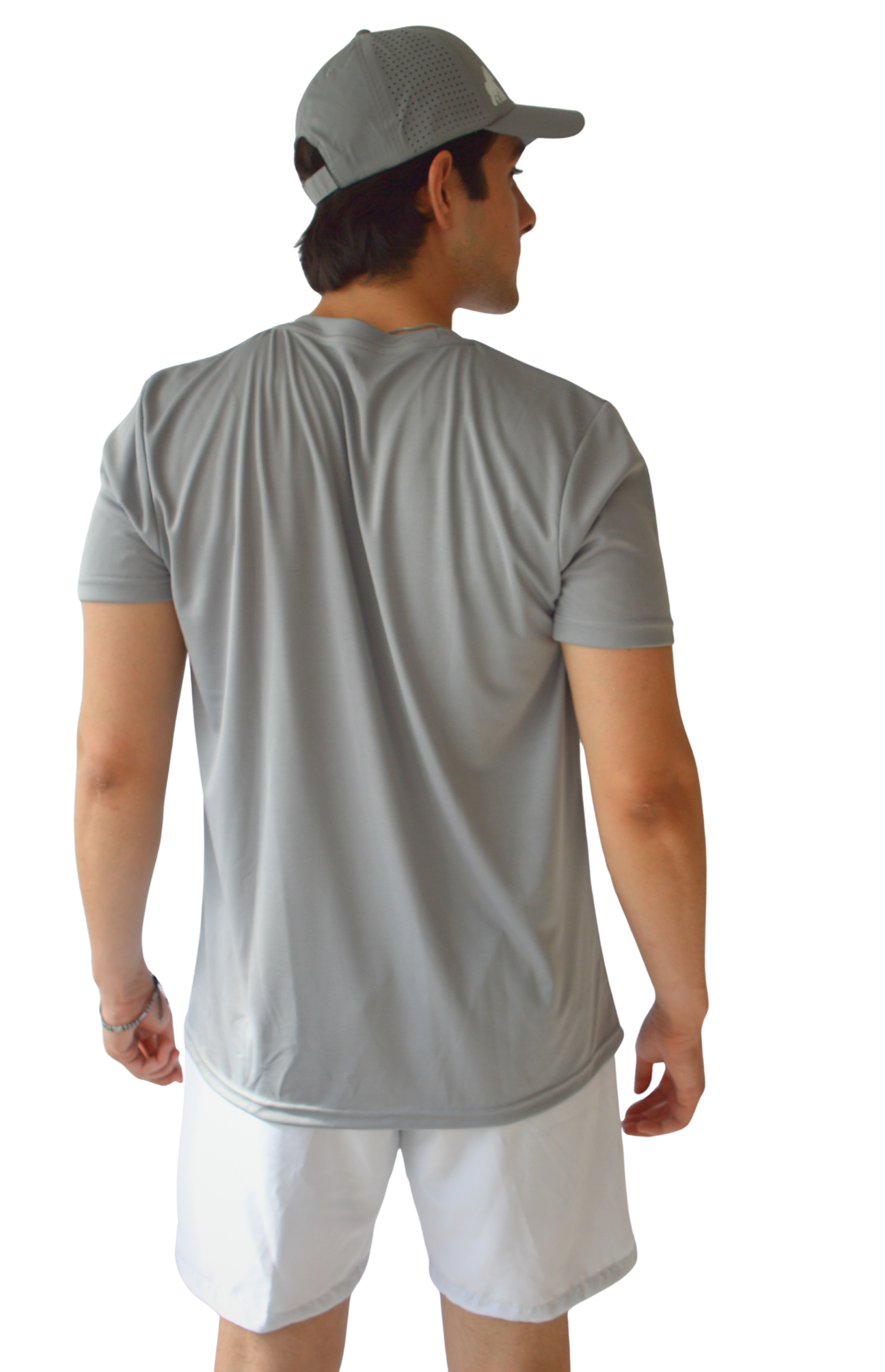 Playera MotionDry Basic – Gris Acero
