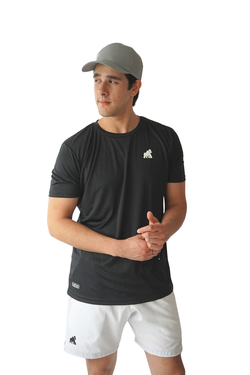 Playera MotionDry Basic – Negro Clásico