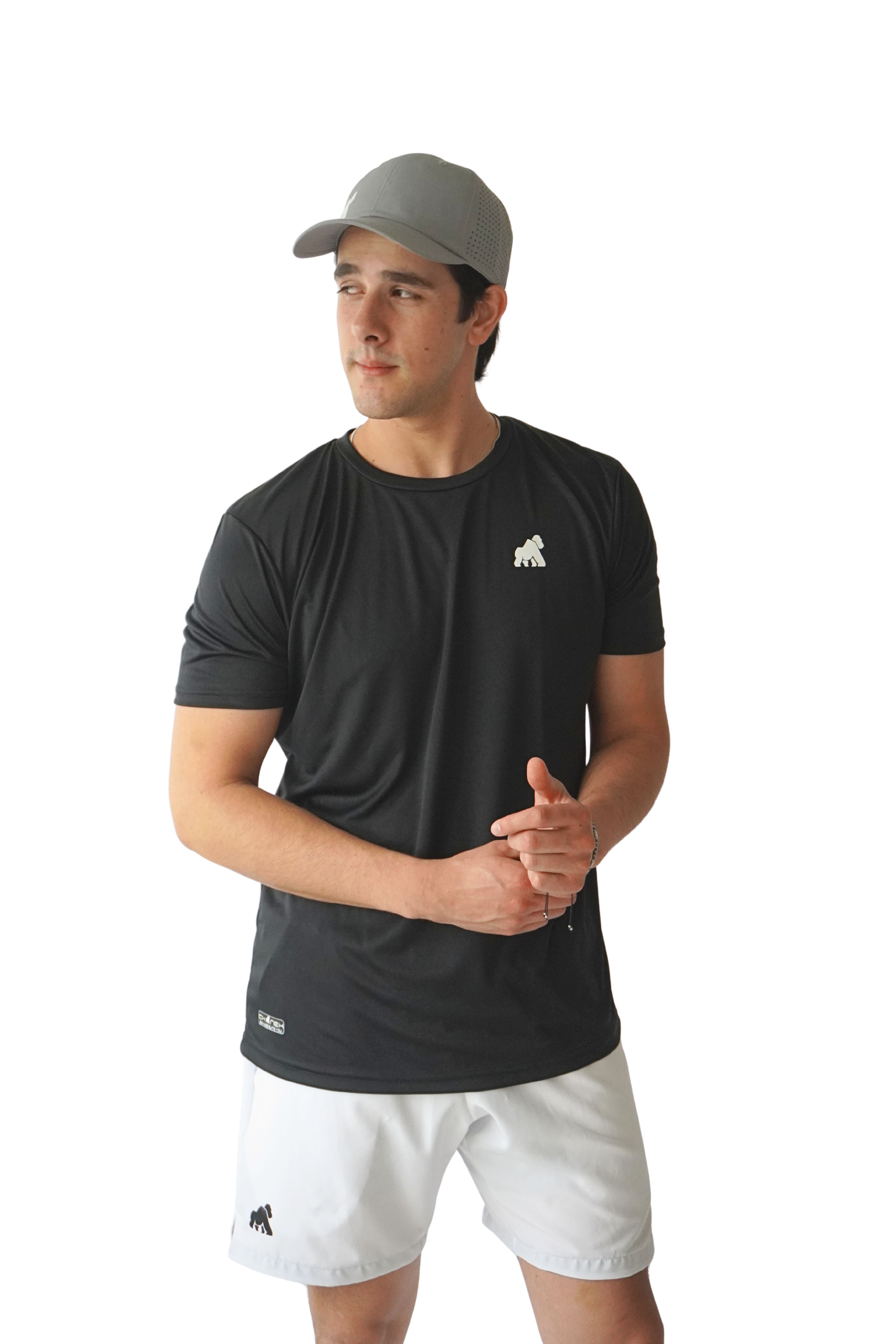 Playera MotionDry Basic – Negro Clásico