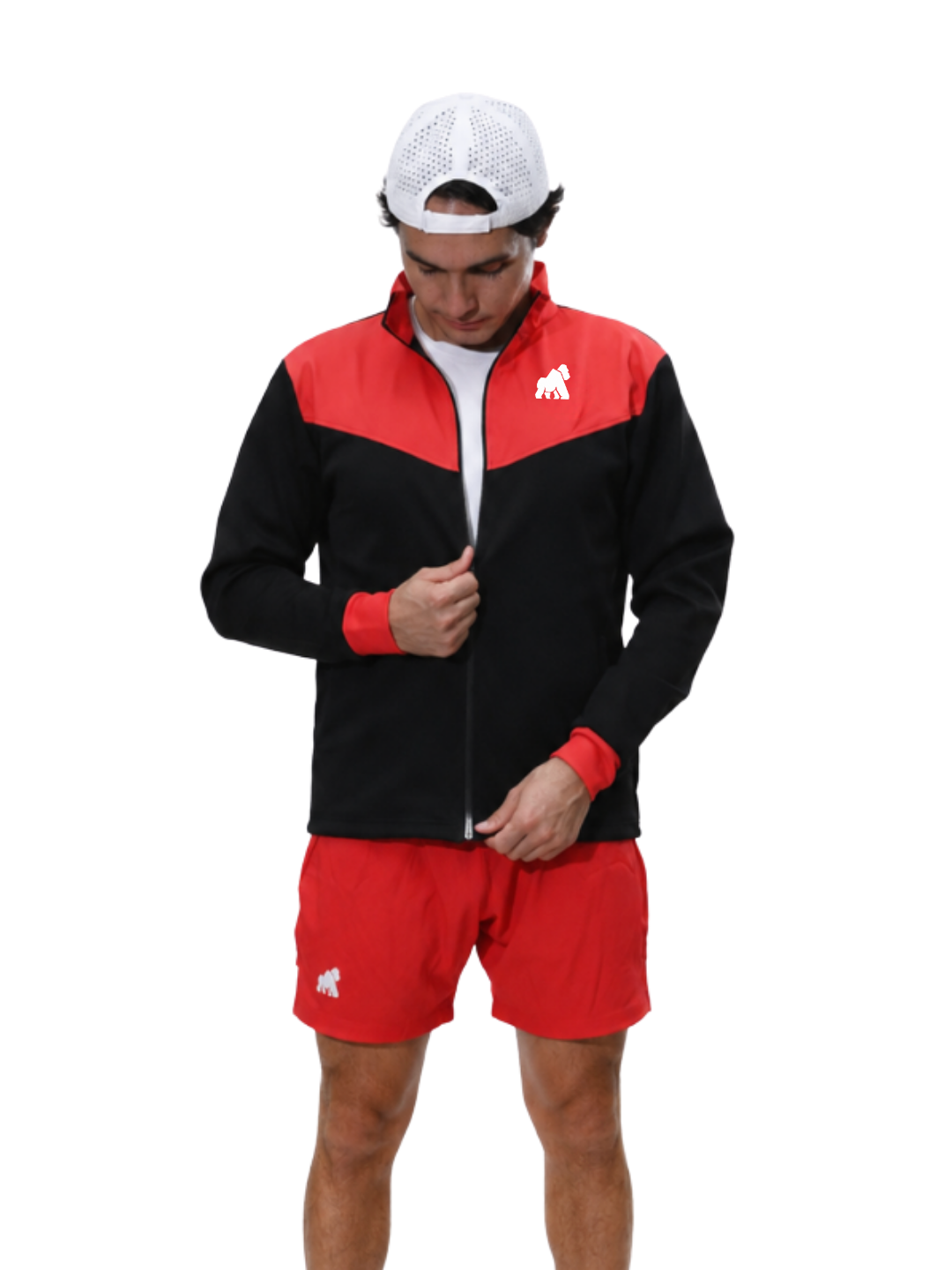 CHAMARRA VEYRON NY26 ROJA CON NEGRO
