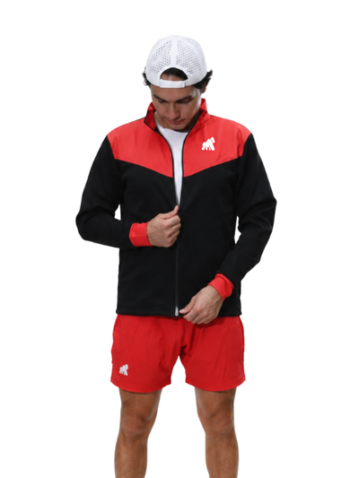 CHAMARRA VEYRON NY26 ROJA CON NEGRO