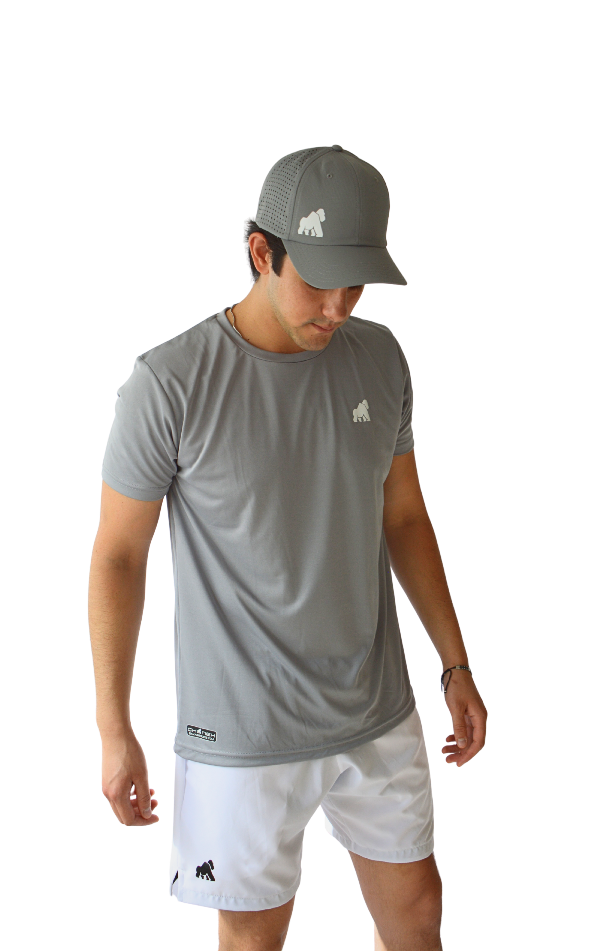 Playera MotionDry Basic – Gris Acero