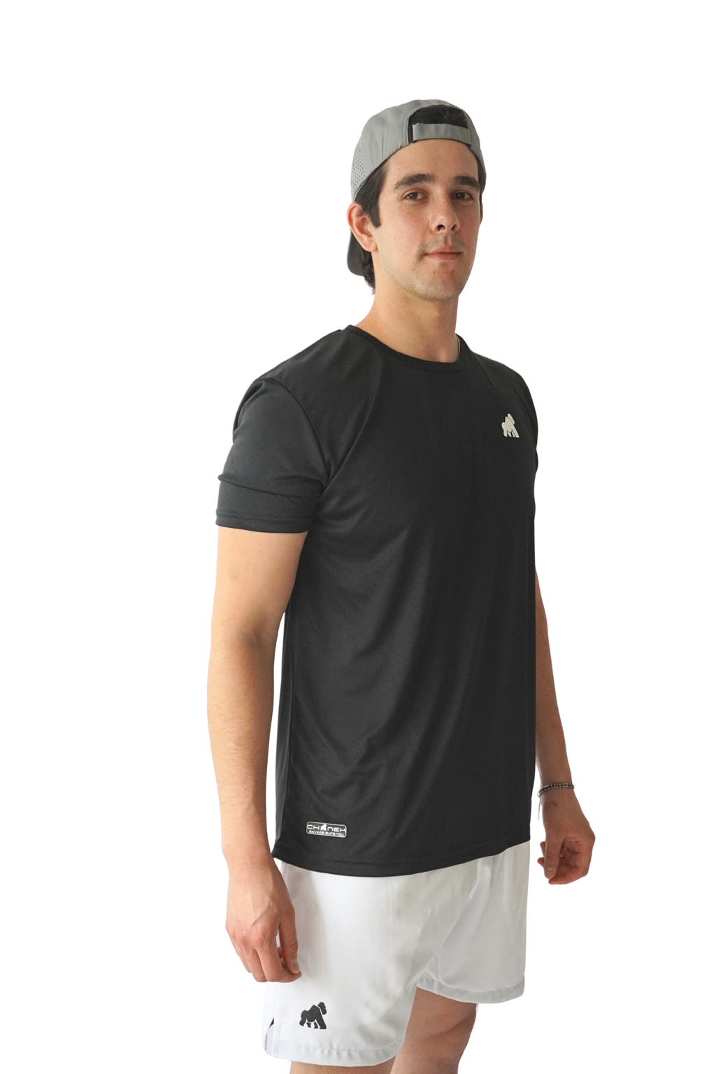 Playera MotionDry Basic – Negro Clásico