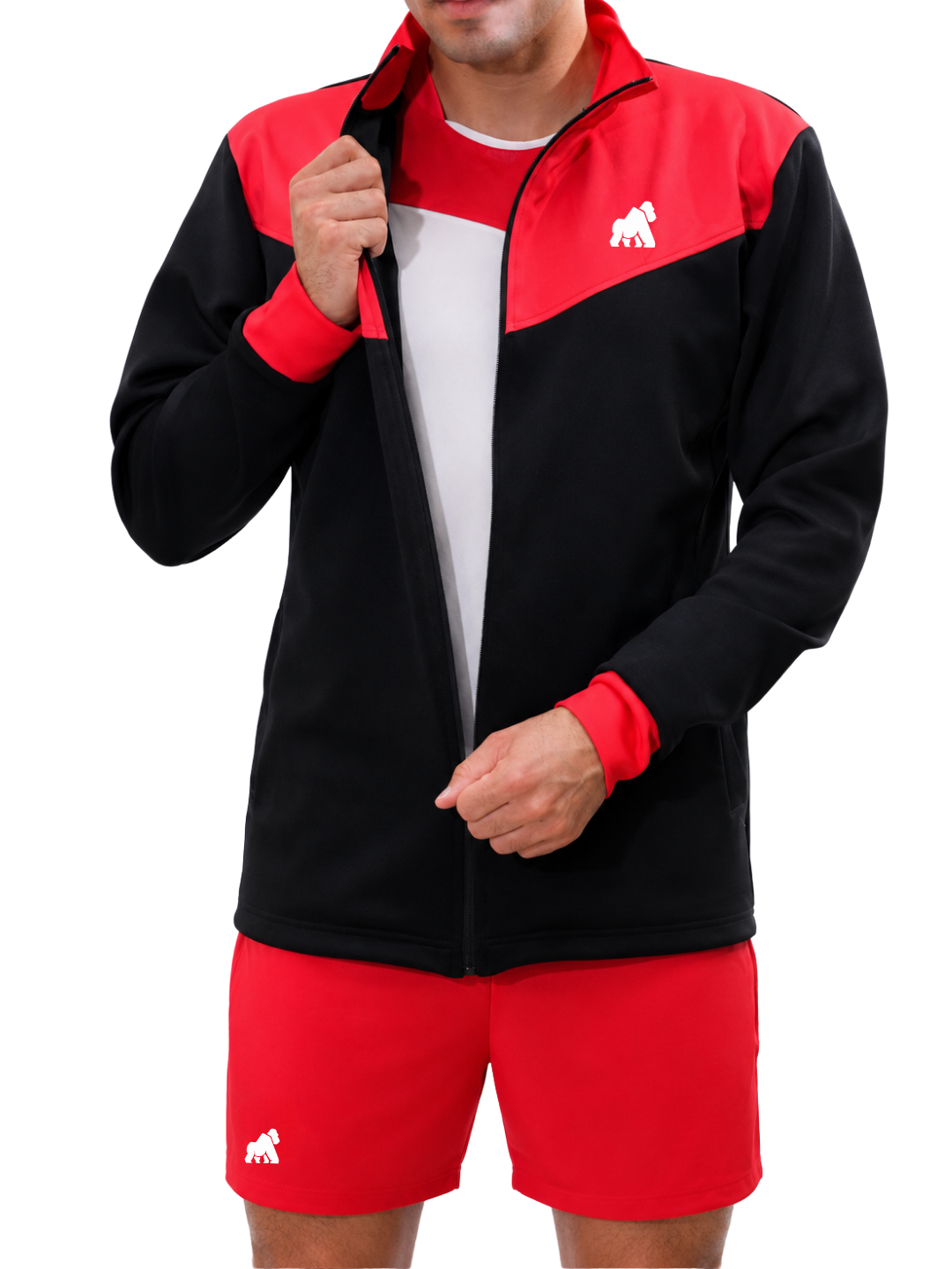 CHAMARRA VEYRON NY26 ROJA CON NEGRO