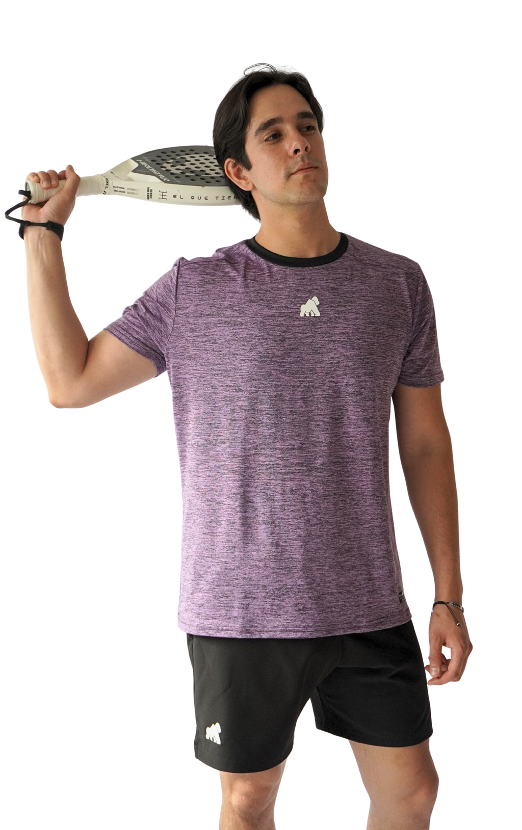 Playera DryActive Premium – Morado Nebula Jaspeado