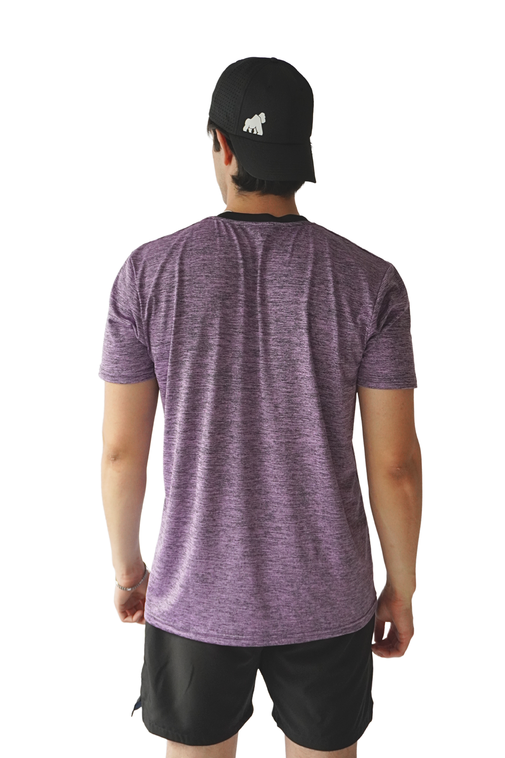 Playera DryActive Premium – Morado Nebula Jaspeado