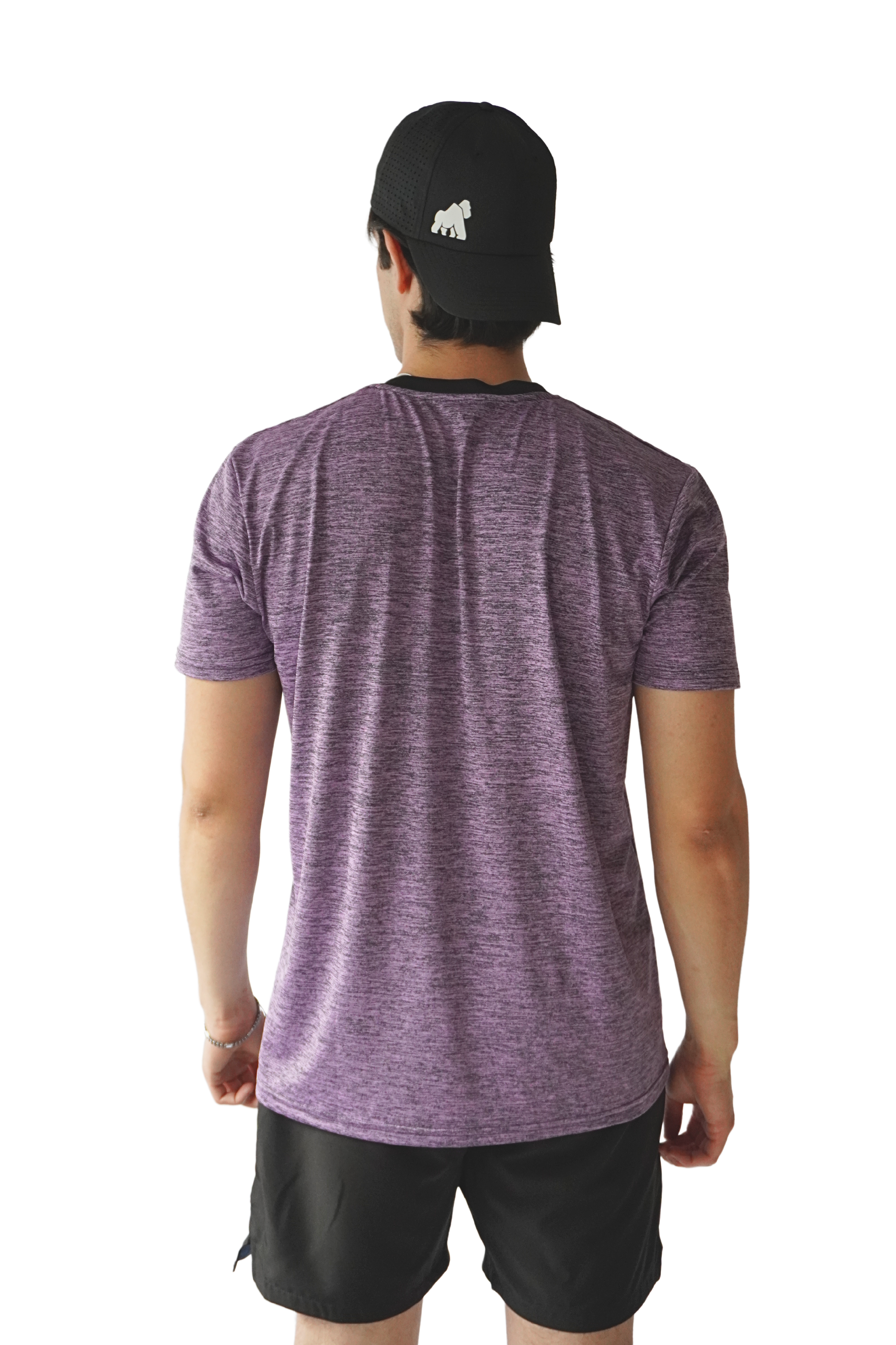 Playera DryActive Premium – Morado Nebula Jaspeado