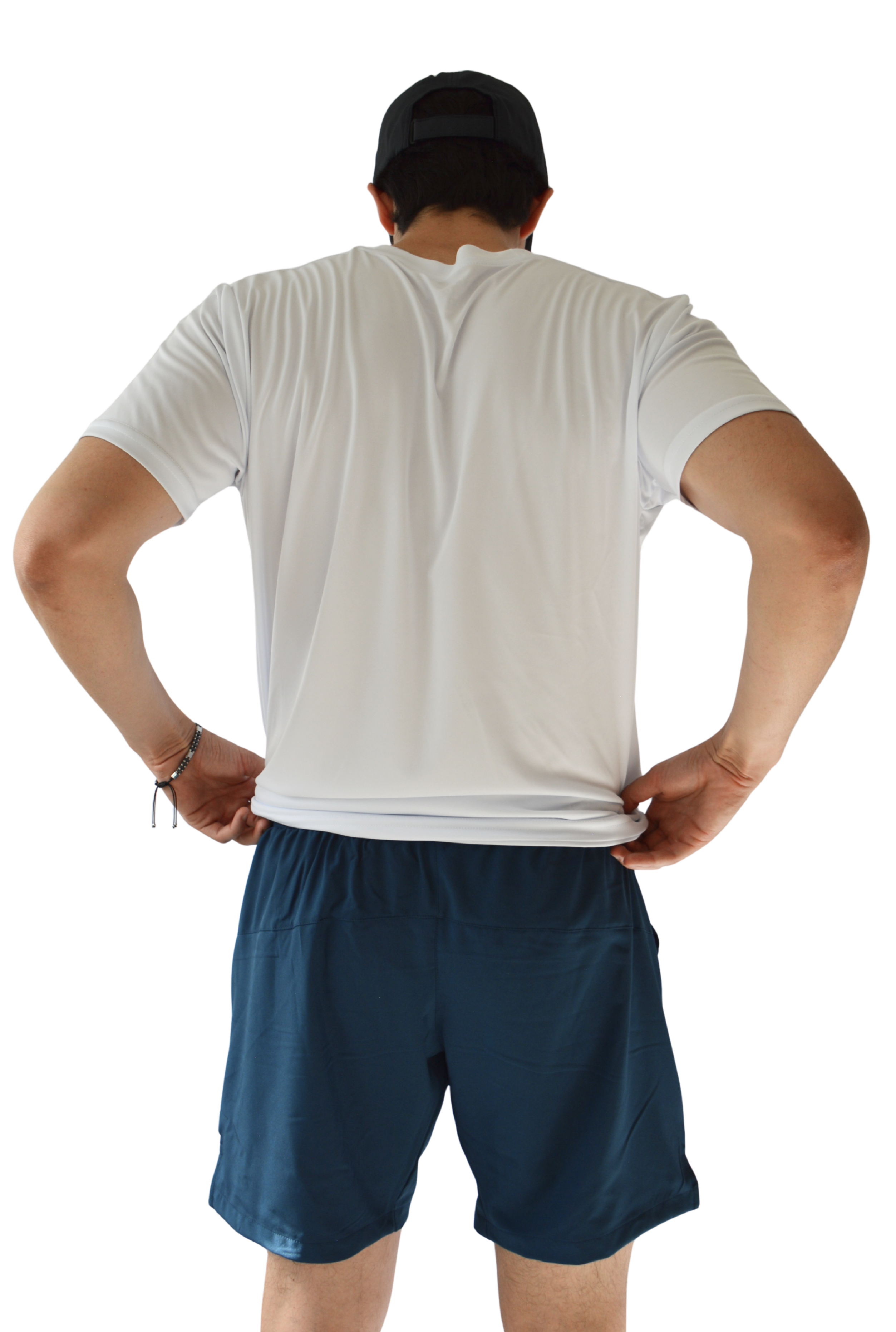 Playera MotionDry Basic – Blanco Clásico