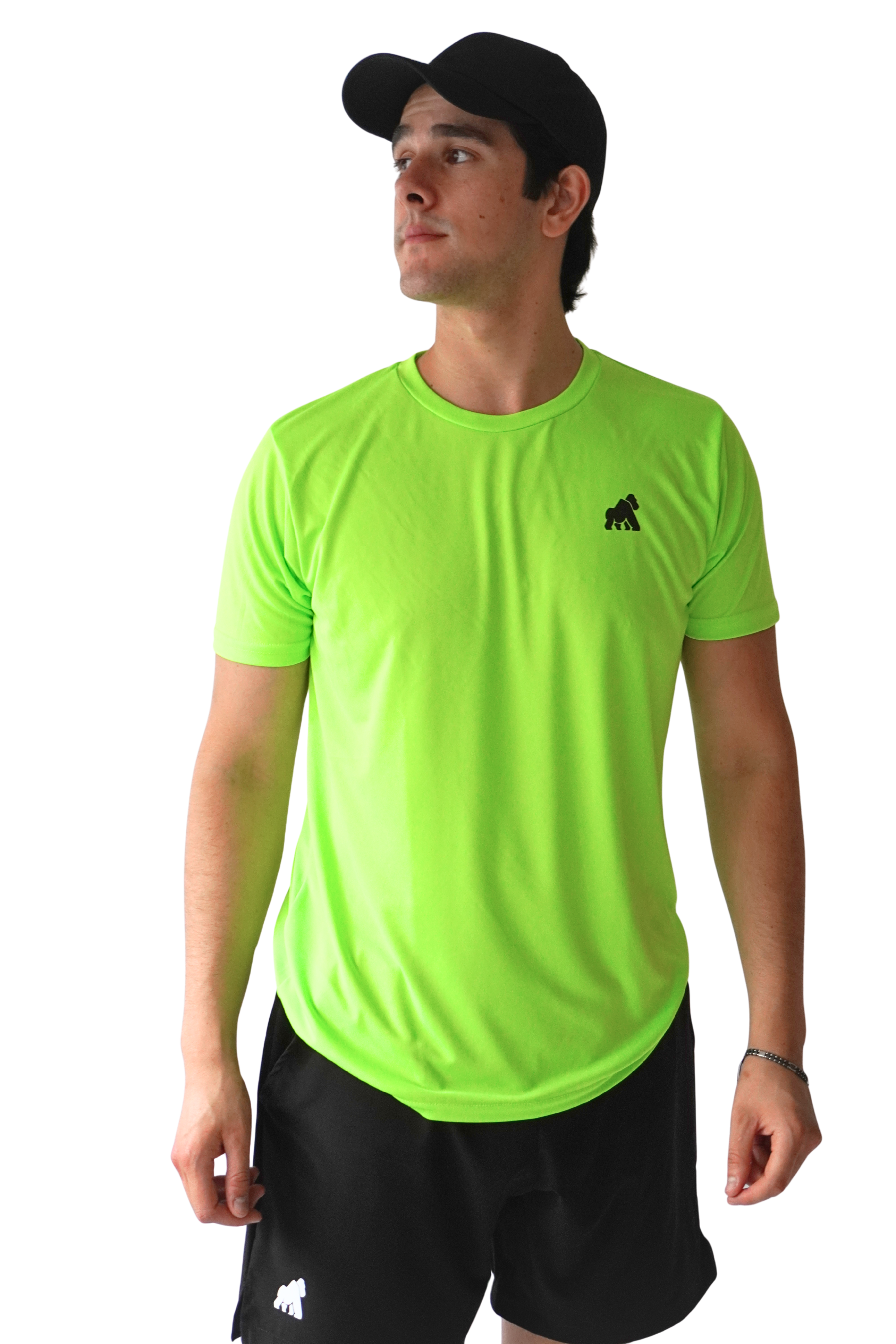 Playera MotionDry Basic – Verde Fosfo