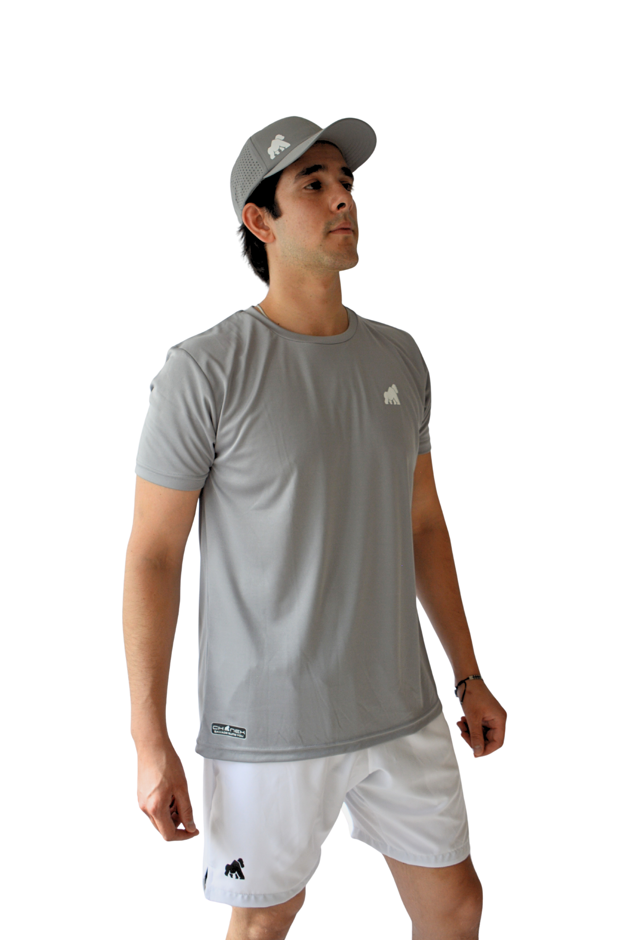 Playera MotionDry Basic – Gris Acero
