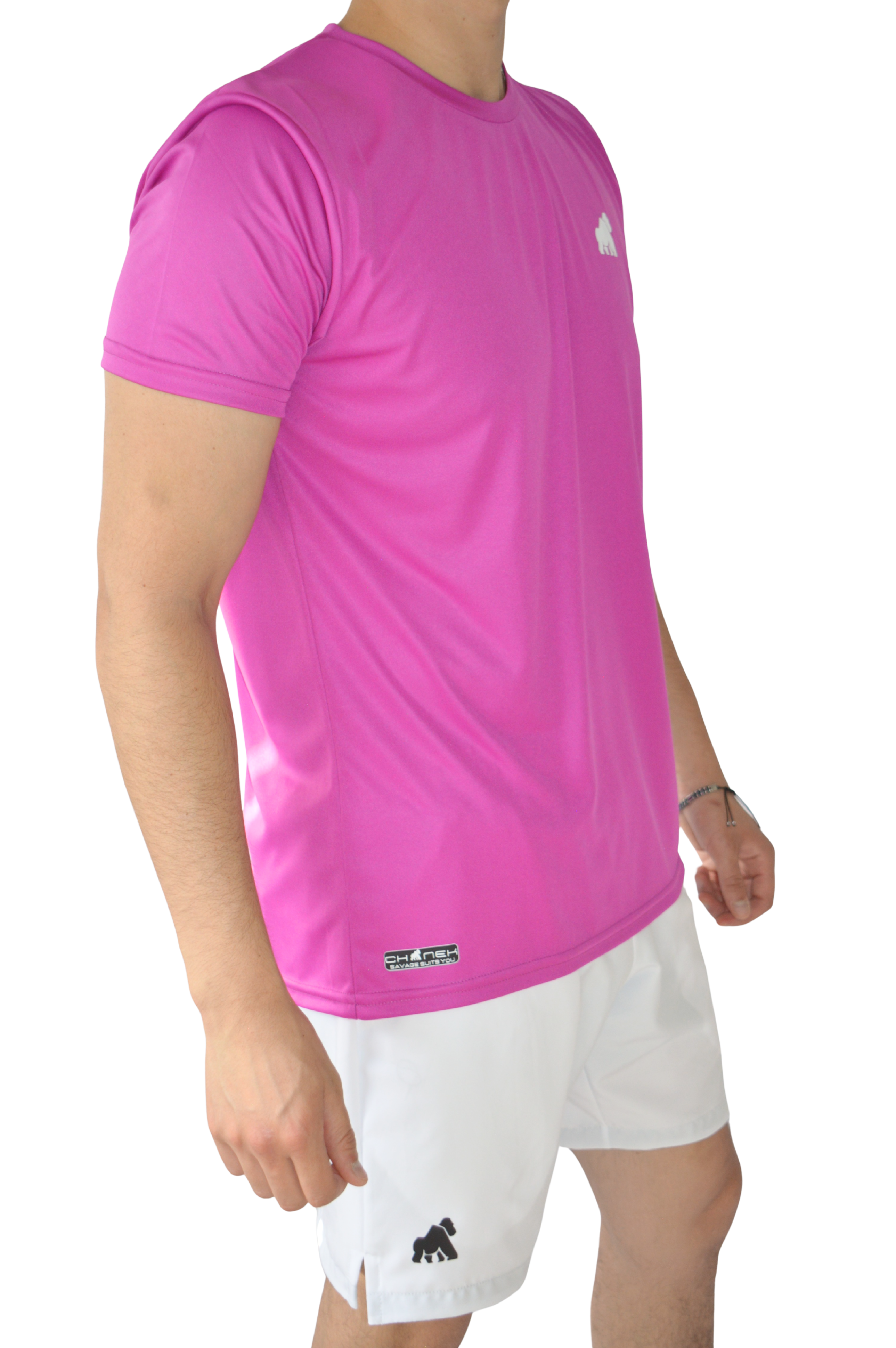 Playera MotionDry Basic – Rosa Fuerte