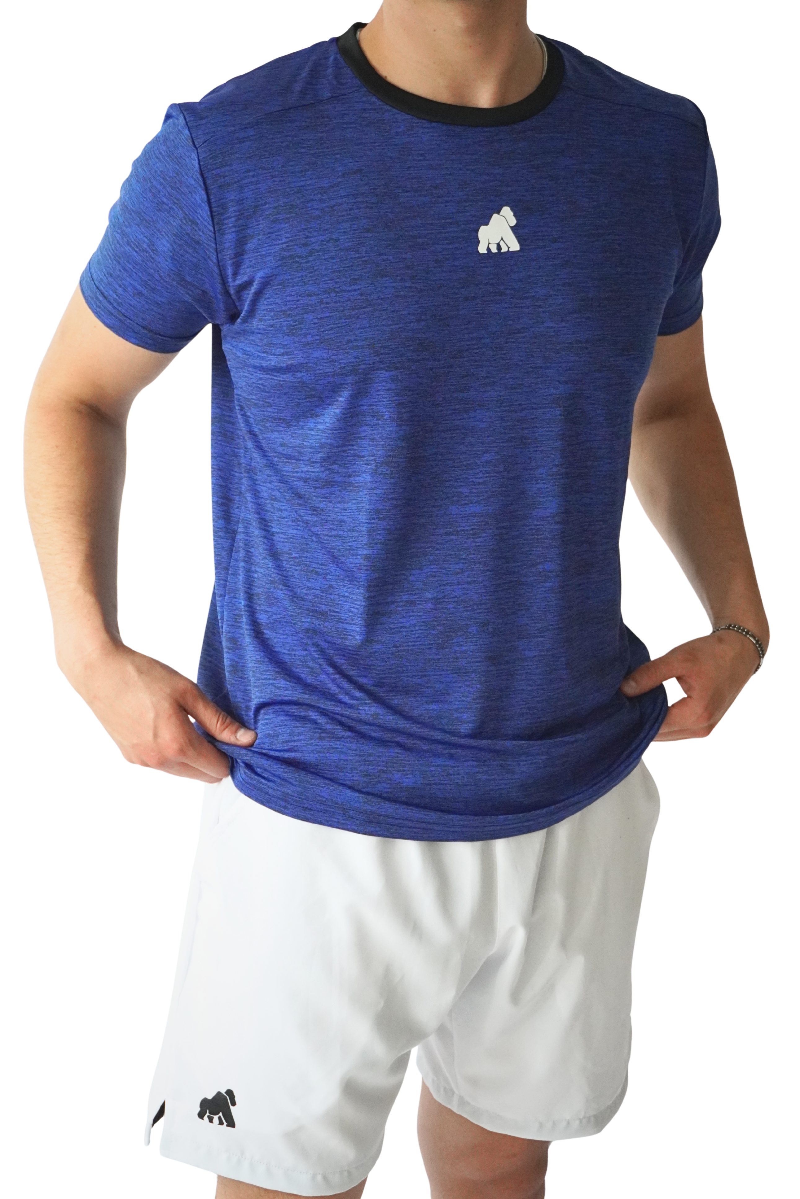 Playera DryActive Premium – Azul Jaspeado