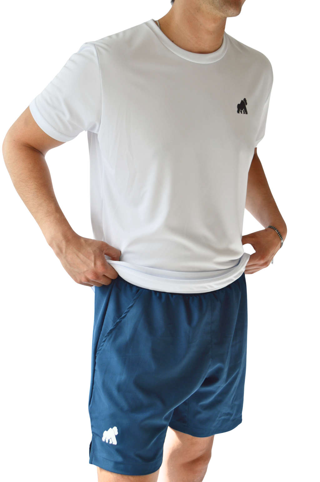 Playera MotionDry Basic – Blanco Clásico