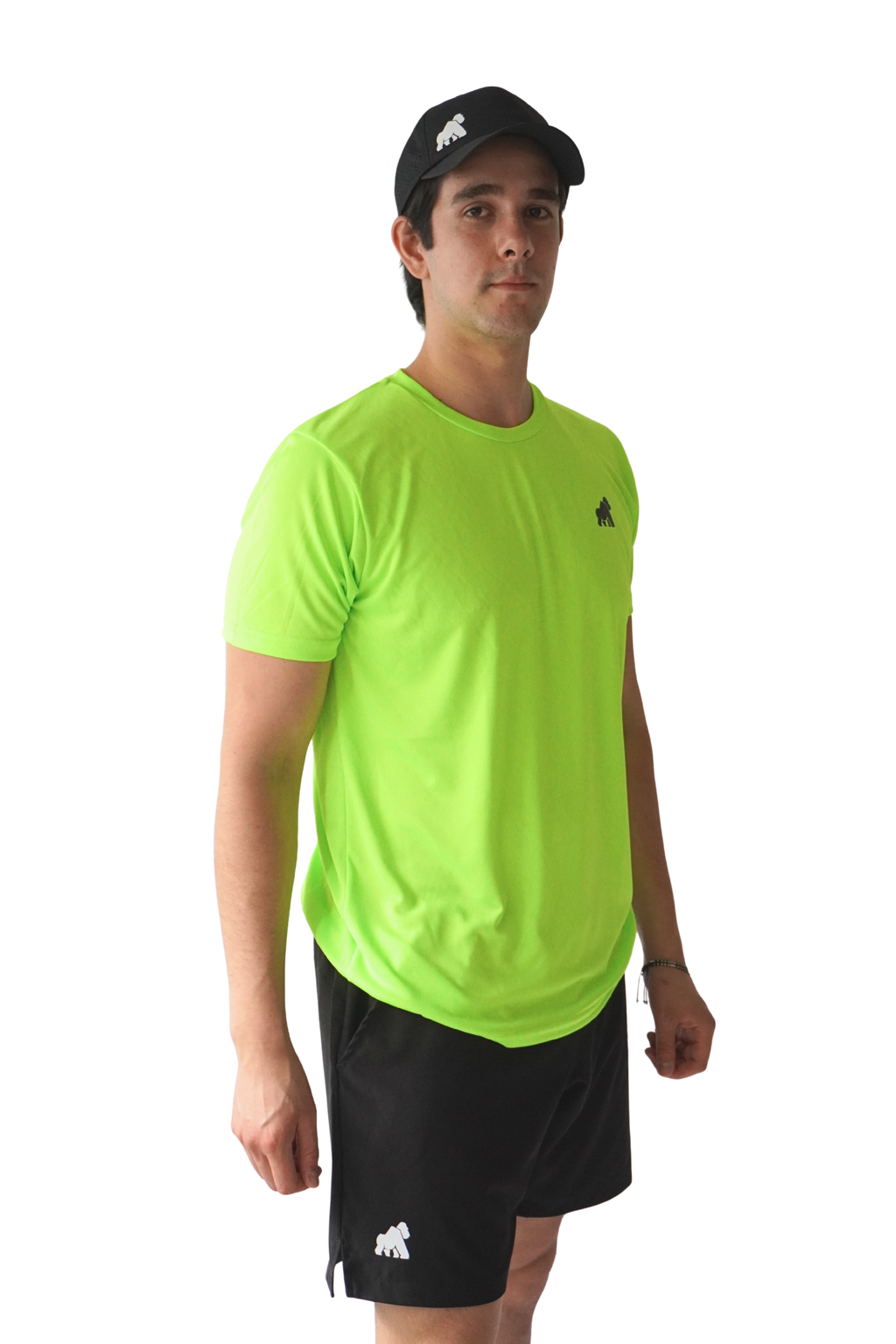 Playera MotionDry Basic – Verde Fosfo