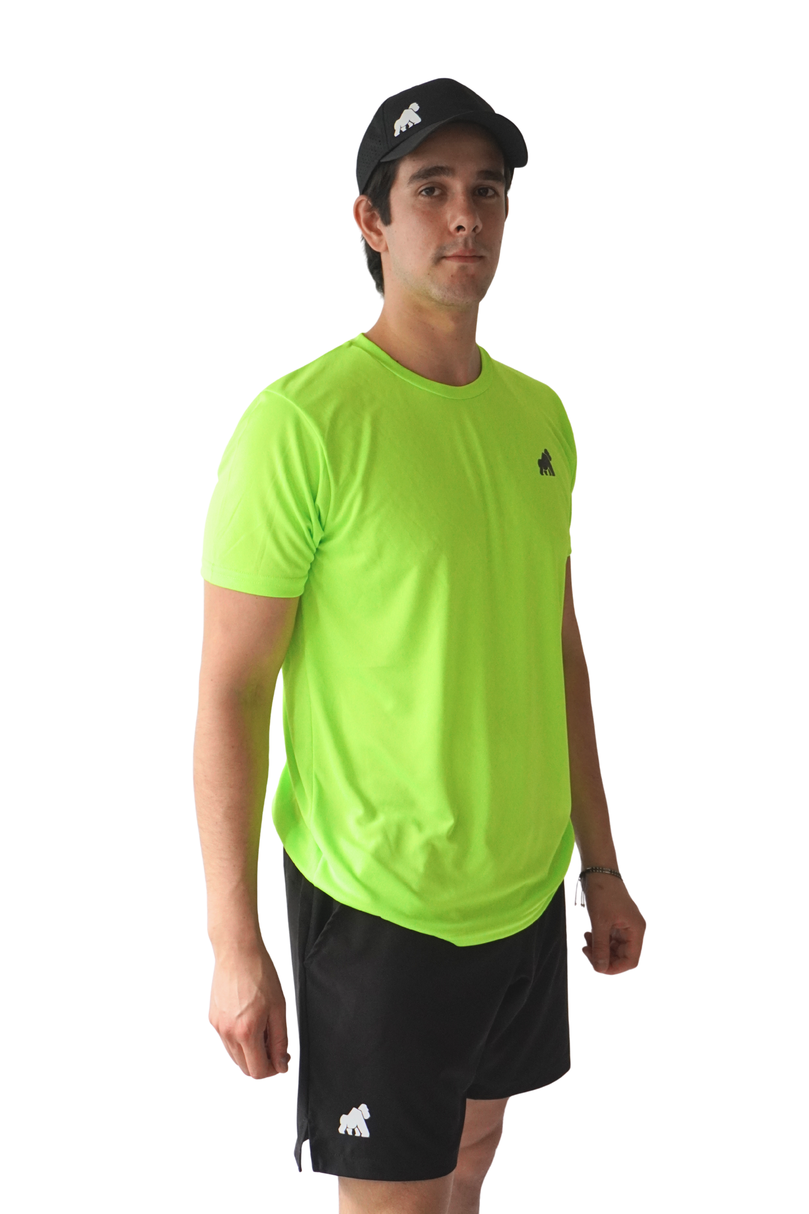 Playera MotionDry Basic – Verde Fosfo